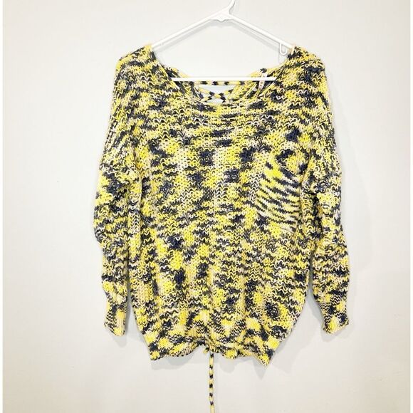 RAGA Sweaters - Anthropologie raga chunky knit tie back sweater yellow